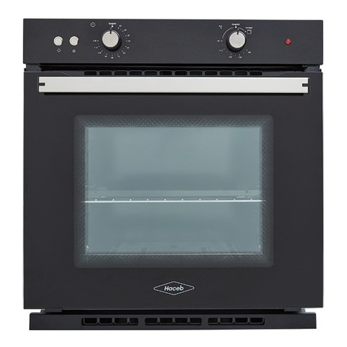 Horno de empotrar a gas con grill eléctrico (Multigas) Haceb Tofu H60EEMVTERGN001 67L negro 120V