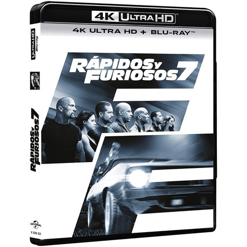 Rapidos Y Furiosos 7 Vin Diesel Pelicula 4k Uhd + Blu-ray