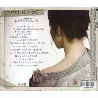 Cd Laura Pausini - Fatti Sentire 2018