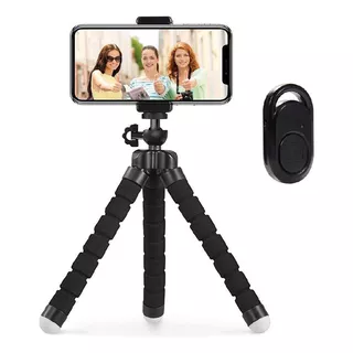 Tripode 18cm Soporte Celular Disparador Bluetooth Para Fotos