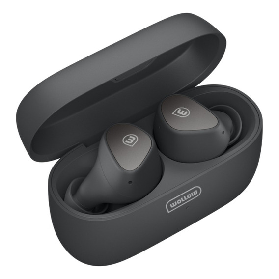 Auriculares Inalámbrico Wollow Cylon Pro Bluetooth 7 Hs Color Negro