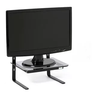 Suporte Para Monitor - Preto Vidro Fumê