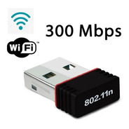 Adaptador Placa De Red Wifi Usb Pc Receptor Nano 300 Mbps