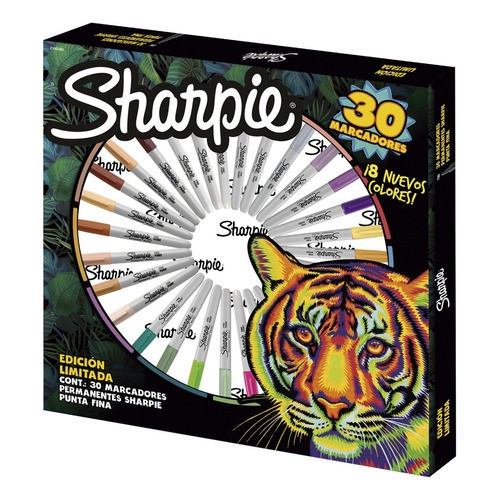 Ruleta Sharpie Earth 30 Marcadores Punta Fina