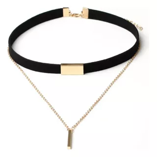 Choker Feminino Ouro Prata Maxi Colar Coleira Cordao Joia 