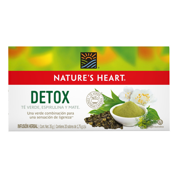 Té Verde Natures Heart Super Green Detox 35g