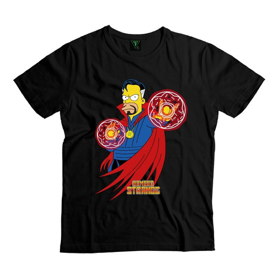 Polera Homero Dr Strange Simpson Algodón Hombre Mujer