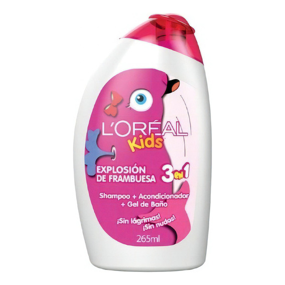 Shampoo L´oréal Kids 3 En 1 Frambuesa 265 Ml