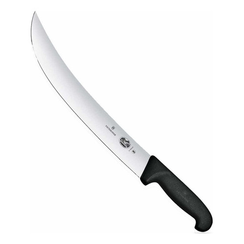 Victorinox Cuchillo Hoja Ancha Fibrox, 31 Cm, Negro