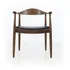 Silla Glasgow Estructura De La Silla Marrón Oscuro Asiento Negro