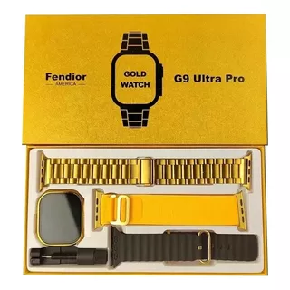 Smartwatch Gold G9 Ultra Pro Color De La Caja Dorado