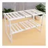 Mueble Organizador Estante Cocina Baño Ajustable 50 A 70 Cm Color Blanco