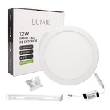 Plafon Led 12w Techo Aplicar Lampara Redondo Color Luz cálida