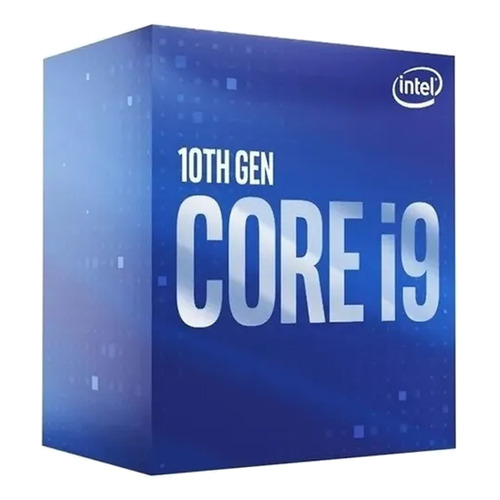 Procesador gamer Intel Core i9-10900 BX8070110900 de 10 núcleos y  5.2GHz de frecuencia con gráfica integrada