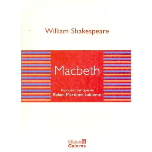 Macbeth-Clasicos Galerna, de • William Shakespeare. Editorial Galerna, tapa blanda en español