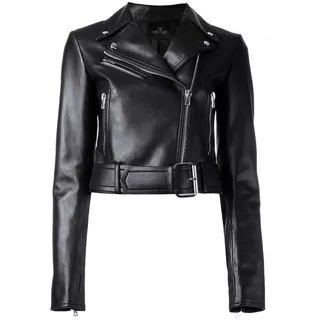 Campera Cuero Ecológico Mujer Biker Corta Sb5 Chris Ever