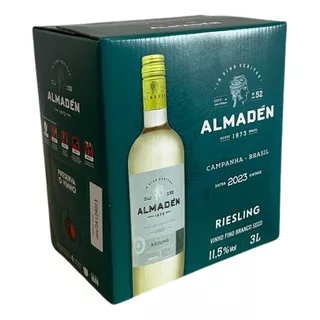 Vinho Branco Seco Riesling Almaden Miolo Bag In Box 3 Lts