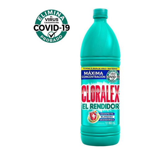 Blanqueador Líquido Cloralex El Rendidor 950ml