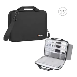 Estuche Maletín Haweel Porta Laptop Tablet 15 A 16 Pulgadas 