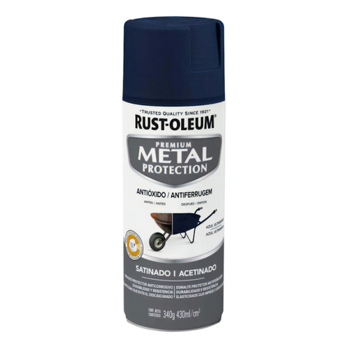 Pintura Aerosol Antióxido Metal Protection 340 Gr Rust Oleum Color Azul Ultramar Satinado