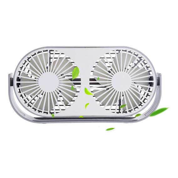 Ventilador Escritorio Mesa Recargable Portatil Con Luz Led