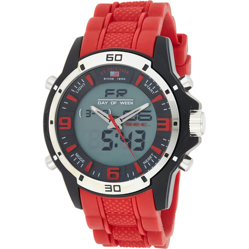 Reloj U.s. Polo Assn. Us9534 U.s. Polo Assn. Us9534 Assn Color de la correa Rojo C Color del bisel Acero inoxidable Color del fondo Gris