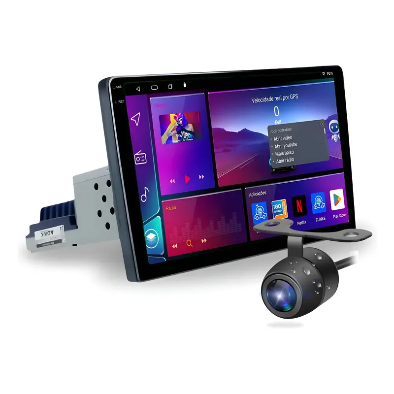 Knup Multimídia 9 1din Quad Core Bluetooth Gps