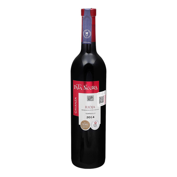 Vino Tinto Español Pata Negra Rioja Crianza De 750ml