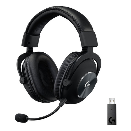 Audífonos Logitech Pro X Wireless Para Juegos Con Sonido Envolvente 7.1 Con Micrófono Color Negro