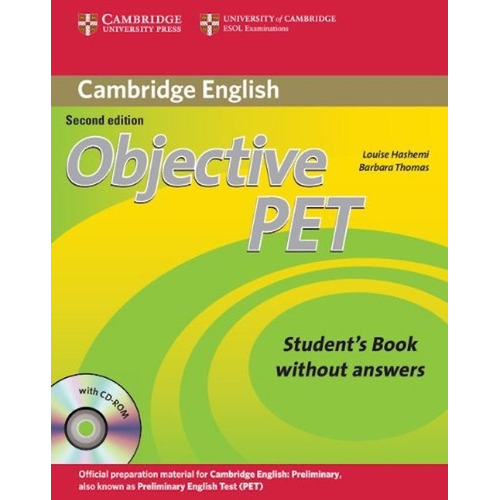 Objective Pet Students Book Without Answers / 2 Ed. +with Cd