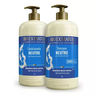 Kit Duo Shampoo E Condicionador Neutro Nutrição Bio Extratus