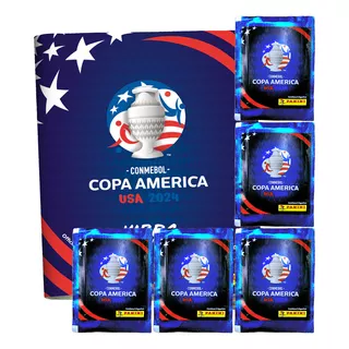 Figuritas Copa América 2024 Pack Álbum + 100 Sobres Panini