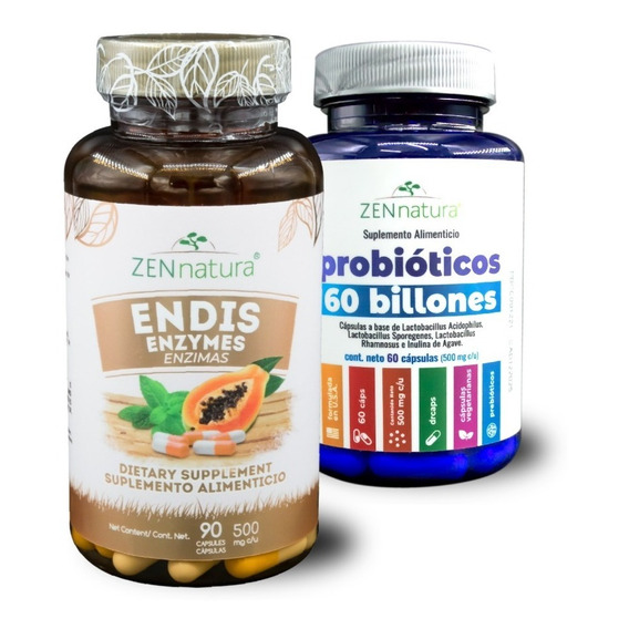 Enzimas Y Probioticos Zen Natura Digestión Inmunidad Sabor Sin sabor