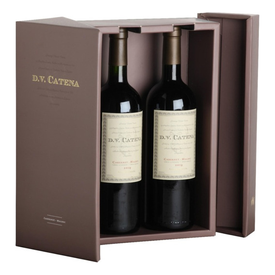 Estuche Vino D.v Catena Cabernet Malbec X 2 Botellas