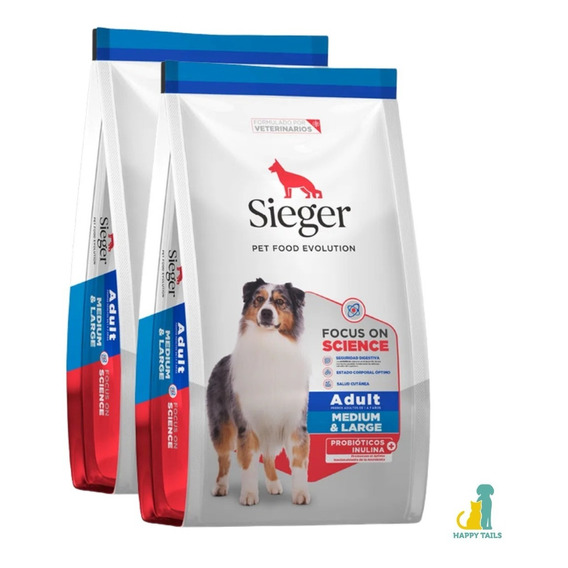 Sieger Super Premium Para Perro Adulto Raza Med/gde 2x15 Kg