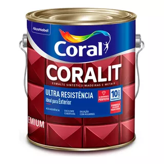 Coralit Ultra Resistência Alto Brilho Ouro Galão 3,6 Litros