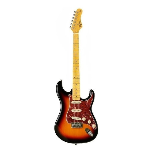 Guitarra eléctrica Tagima TW Series TG-530 stratocaster de tilo sunburst barniz con diapasón de arce