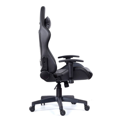 Silla Gamer De Escritorio Con Luz Led Fiddler Fd-ch35 Negro Material del tapizado Cuero sintético