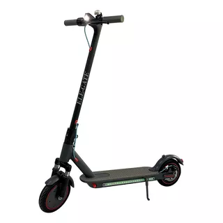 Patín Eléctrico Scooter Con Neumáticos Todo Terreno Color Negro