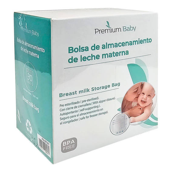 Bolsa Almacenaje Leche Materna X 30 Pb-bpo04 Premium Baby