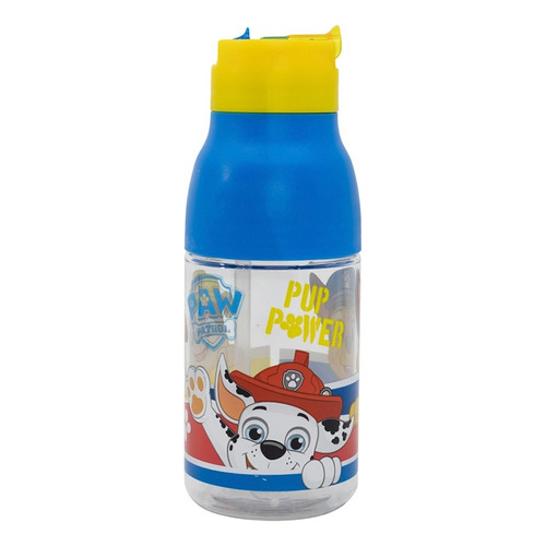 Botella Doble Apertura Paw Patrol 420 Ml Color Azul