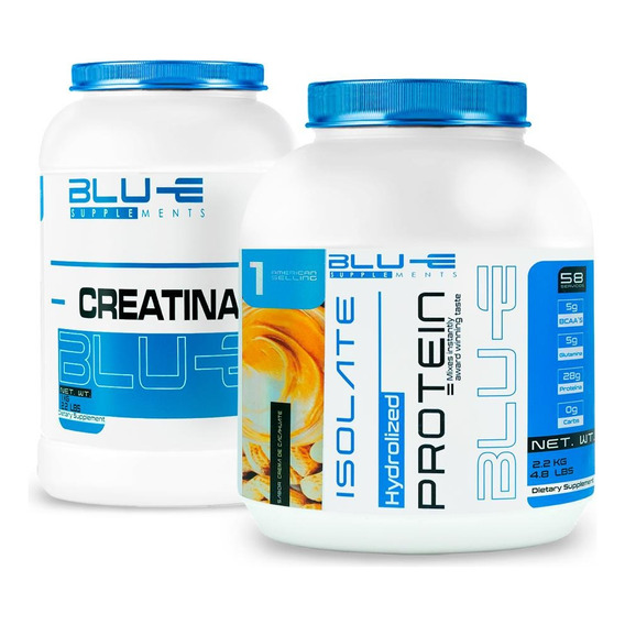 Pack Blu-e Creatina Monohidratada 1kg + Proteína Whey 2.2 Kg
