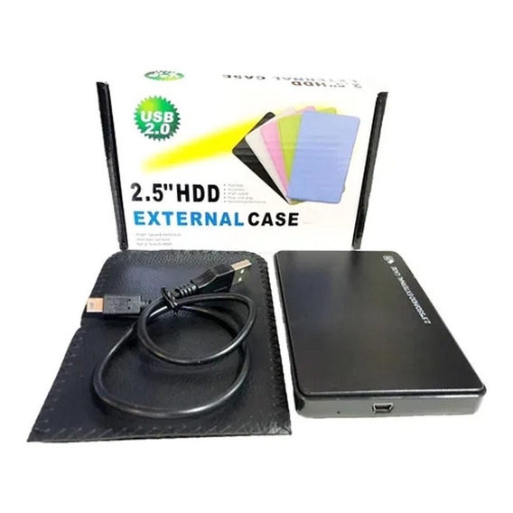 Cofre Case Para Disco Duro Sata 2.5 Usb 2.0 Hdd Notebook