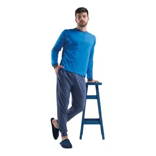891. Pijama Jersey Combinado Pantalon Con Puño. Talle Comun