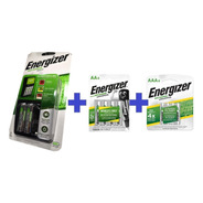 Cargador Energizer Maxi Con Recargables Aa Y Aaax4 Kit Combo