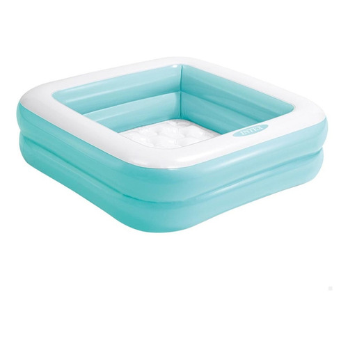 Piscina infantil hinchable Intex Soft con fondo acolchado de 57 litros, color turquesa