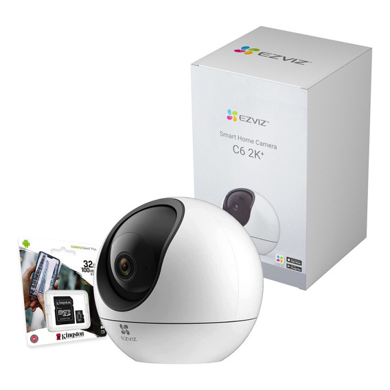 Cámara Seguridad Ezviz Ip Wifi Ai Domo 360 Interior 2k +32gb