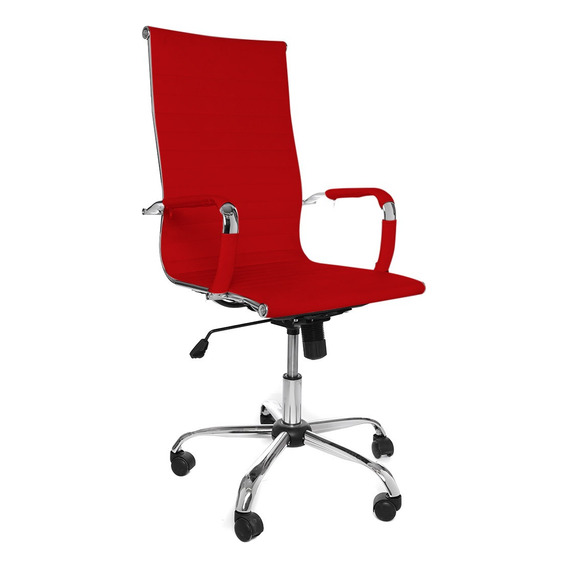 Silla Escritorio Oficina Sillón Ejecutiva Ergonómica Rojo