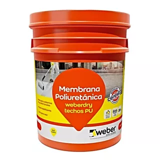 Weber Weberdry Techos Pu Membrana Liquida Poliuretano  X 20kg Color Teja