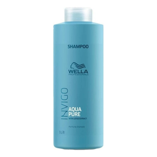 Shampoo Wella Professionals Aqua Purê Invigo en botella de 1000mL por 1 unidad